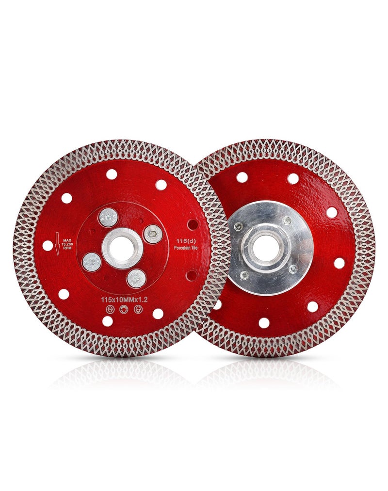 Casaverde 4.5 Inch Diamond Porcelain Saw Blades Tiles Blades with Arbor 5/8â€-11 Flange for Porcelain Tile Granite Marbles (F-SX-4.5) - Image 1
